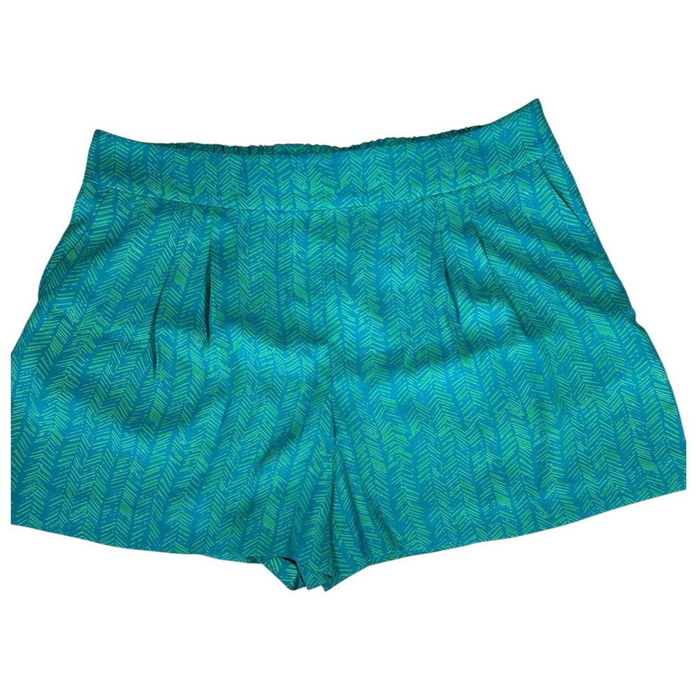 Ann Taylor LOFT Shorts Teal Coastal Travel‎ Lightweight Pleated Shorts Small NWT